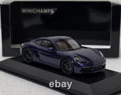 Porsche 718 (982) Cayman GTS 4.0 2020 Blue Met 143 Minichamps 410069002 (15)