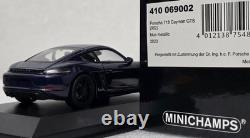 Porsche 718 (982) Cayman GTS 4.0 2020 Blue Met 143 Minichamps 410069002 (15)