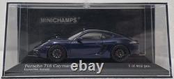 Porsche 718 (982) Cayman GTS 4.0 2020 Blue Met 143 Minichamps 410069002 (15)