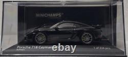 Porsche 718 Cayman GT4 2020 Black 143 Minihcamps 410067601 SUPER RARE! (6)