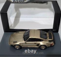 Porsche 911 (930) SE Flatnose EUA Version 1987 Gold 143 Neo NEO43270 RARE! (3)