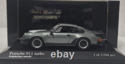 Porsche 911 (930) Turbo 1977 Metallic Slate Blue 143 Minichamps 430069007 (7)