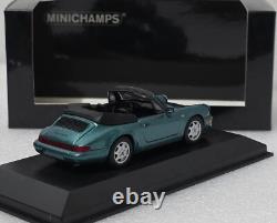 Porsche 911 (964) Carrera 2 Cabriolet 1990 Turquoise 143 Minichamps 430067332