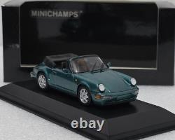 Porsche 911 (964) Carrera 2 Cabriolet 1990 Turquoise 143 Minichamps 430067332