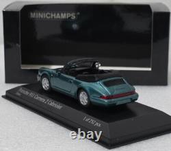 Porsche 911 (964) Carrera 2 Cabriolet 1990 Turquoise 143 Minichamps 430067332