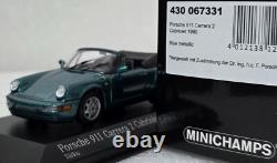 Porsche 911 (964) Carrera 2 Cabriolet 1990 Turquoise 143 Minichamps 430067332