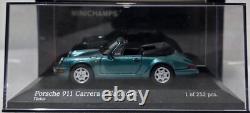 Porsche 911 (964) Carrera 2 Cabriolet 1990 Turquoise 143 Minichamps 430067332