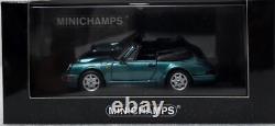 Porsche 911 (964) Carrera 2 Cabriolet 1990 Turquoise 143 Minichamps 430067332