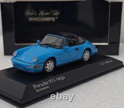 Porsche 911 (964) Targa 1991 Blue 143 Minichamps 400061364 EXTREMELY RARE! (6)