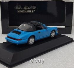 Porsche 911 (964) Targa 1991 Blue 143 Minichamps 400061364 EXTREMELY RARE! (6)