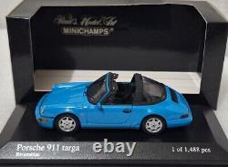 Porsche 911 (964) Targa 1991 Blue 143 Minichamps 400061364 EXTREMELY RARE! (6)