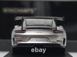 Porsche 911 (991.2) GT3 RS 2018 Silver 143 Minichamps 410067020 RARE! (15)