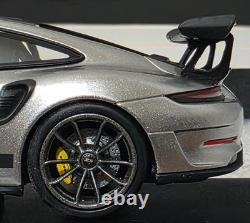 Porsche 911 (991.2) GT3 RS 2018 Silver 143 Minichamps 410067020 RARE! (15)