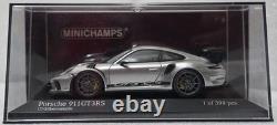 Porsche 911 (991.2) GT3 RS 2018 Silver 143 Minichamps 410067020 RARE! (15)