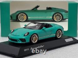 Porsche 911 (991.2) Speedster 2019 Jade Green 143 Spark WAX L20 000 08 Limited