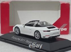 Porsche 911 (991.2) Targa 4S 2016 White 143 Herpa 071123 Diecast Model Car (17)