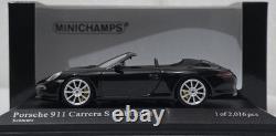 Porsche 911 (991) Carrera S Cabriolet 2012 Black 143 Minichamps 4100060230 (16)