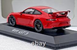 Porsche 911 (991) GT3 143 Minichamps 2017 Guards Red Diecast Model Car Dealer