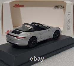 Porsche 911 (991. II) Targa 4 GTS 2017 Silver 143 Schuco EXTREMELY RARE! (6)