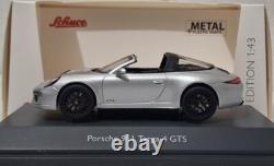 Porsche 911 (991. II) Targa 4 GTS 2017 Silver 143 Schuco EXTREMELY RARE! (6)