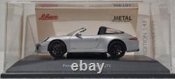 Porsche 911 (991. II) Targa 4 GTS 2017 Silver 143 Schuco EXTREMELY RARE! (6)