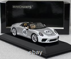 Porsche 911 (991) Speedster 2019 Silver 143 Minichamps 1 of 630 pcs SUPERB