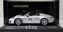 Porsche 911 (991) Speedster 2019 Silver 143 Minichamps 1 of 630 pcs SUPERB