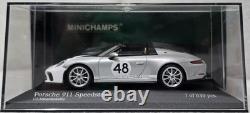 Porsche 911 (991) Speedster 2019 Silver 143 Minichamps 1 of 630 pcs SUPERB