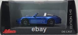 Porsche 911 (991) Targa 4 GTS 2014 Sapphire Blue Met 143 Schuco 07596 (4)