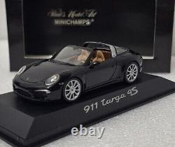 Porsche 911 (991) Targa 4S 2014 Black 143 Minichamps WAP 020 045 0E SUPER RARE