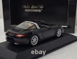 Porsche 911 (991) Targa 4S 2014 Black 143 Minichamps WAP 020 045 0E SUPER RARE