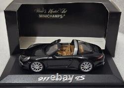 Porsche 911 (991) Targa 4S 2014 Black 143 Minichamps WAP 020 045 0E SUPER RARE