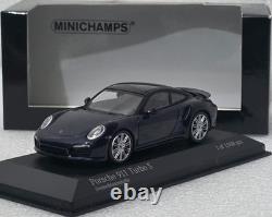 Porsche 911 (991) Turbo S 2013 Blue Met 143 Minichamps 410062220 Limited (15)