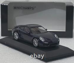 Porsche 911 (991) Turbo S 2013 Blue Met 143 Minichamps 410062220 Limited (15)