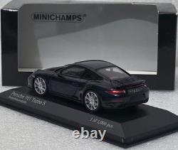 Porsche 911 (991) Turbo S 2013 Blue Met 143 Minichamps 410062220 Limited (15)