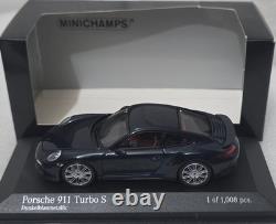 Porsche 911 (991) Turbo S 2013 Blue Met 143 Minichamps 410062220 Limited (15)