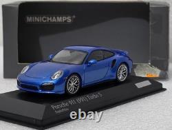 Porsche 911 (991) Turbo S 2014 Sapphire Blue 143 Minichamps CA 043 16 068 (15)