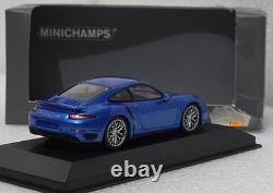 Porsche 911 (991) Turbo S 2014 Sapphire Blue 143 Minichamps CA 043 16 068 (15)