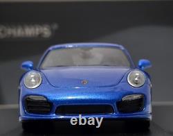 Porsche 911 (991) Turbo S 2014 Sapphire Blue 143 Minichamps CA 043 16 068 (15)