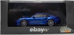 Porsche 911 (991) Turbo S 2014 Sapphire Blue 143 Minichamps CA 043 16 068 (15)