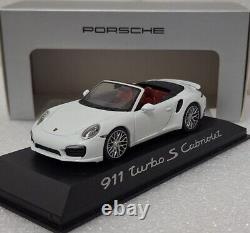 Porsche 911 991 Turbo S Cabriolet 2013 White 143 Minichamps WAP 020 311 0E (7)