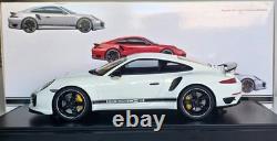 Porsche 911 (991) Turbo S Exclusive GB Edition White 1/18 GT Spirit WAX02100003