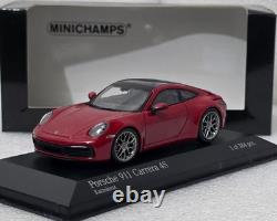 Porsche 911 (992) Carrera 4S 2019 Carmine Red 143 Minichamps 410069321 (17)