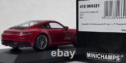 Porsche 911 (992) Carrera 4S 2019 Carmine Red 143 Minichamps 410069321 (17)