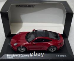 Porsche 911 (992) Carrera 4S 2019 Carmine Red 143 Minichamps 410069321 (17)