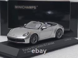 Porsche 911 992 Carrera 4S Cabriolet 2019 Silver 1/43 Minichamps 410069330 (17)