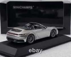 Porsche 911 992 Carrera 4S Cabriolet 2019 Silver 1/43 Minichamps 410069330 (17)
