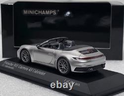 Porsche 911 992 Carrera 4S Cabriolet 2019 Silver 1/43 Minichamps 410069330 (17)