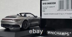 Porsche 911 992 Carrera 4S Cabriolet 2019 Silver 1/43 Minichamps 410069330 (17)