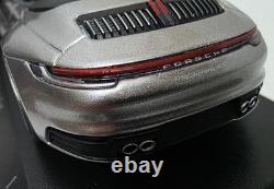 Porsche 911 992 Carrera 4S Cabriolet 2019 Silver 1/43 Minichamps 410069330 (17)